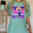 Vaporwave Raccoon Meme Women's T-Shirt - Retro Synthwave Art Chalky Mint