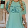 Vintage Raccoon & Opossum Women's Shirt - Support Wildlife Chalky Mint
