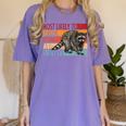 Adopt A Street Cat Women's T-Shirt - Funny for Raccoon Lovers Violet