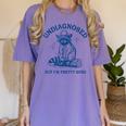 Cowboy Raccoon Meme T-Shirt - Women's Comfort Colors Tee Violet