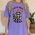 Cute & Feral Sunglasses Raccoon Women's T-Shirt - Vibrant Fun Violet