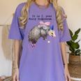Fairy Godpossum Raccoon T-Shirt - Women's Comfort Colors Tee Violet