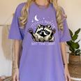 Funny Raccoon Women's T-Shirt - Playful Wildlife Design | Casual Tee Violet