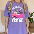 Get In Loser Feral Raccoon Meme - Women's Comfort T-Shirt Violet