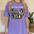 Let's Get Trashed Raccoon & Opossum Drink Beer Women's T-Shirt Violet