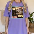 Life Is Soup Ironic Raccoon Meme Women's Comfort Colors Tee Violet