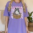 Possum Racoon Adopt A Cat Team Trash Opossums Raccoons Small Women's Comfort Colors T-Shirt Violet