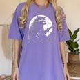 Raccoon Guitarist Women's T-Shirt - Fun Moon Meme Style Violet