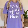Raccoon Lover Women's T-Shirt - Cute Comfort for Enthusiasts Violet
