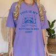 Raccoon Meme Shirt - Women's Comfort Colors - Sarcastic Unwind Tee Violet