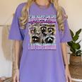 Raccoon Meme Women's Comfort T-Shirt - Playful Style Violet