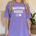 Raccoon Mode On Costume Trash Panda Animal Lover Women's Comfort Colors T-Shirt Violet