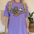 Raccoon Opossum Pizza T-Shirt - Fun Designs for Women, Kids Violet