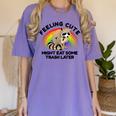 Raccoon Pocket T-Shirt - Women's Comfort Tee | Cute Animal Design Violet