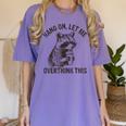 Raccoon Sarcastic Women's T-Shirt - Humorous Comfort Wear Violet