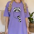 Raccoon Trash Panda Women's T-Shirt | Casual Cartoon Modern Design Violet