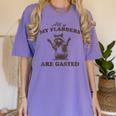 Raccoon Women's T-Shirt - Funny Phrase - Comfort Colors - Unique Gift Violet