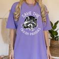 Save The Trash Pandas Raccoon Animal Lover Women's Comfort Colors T-Shirt Violet