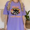 Save The Trash Pandas Raccoon Shirt Raccoon Animal T-Shirt Women's Comfort Colors T-Shirt Violet