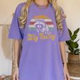 Stay Trashy Opossum & Raccoon Meme T-Shirt | Women's Comfort Colors Violet