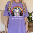 Trash Panda Women's Comfort Colors T-Shirt - Fun Raccoon Design Violet