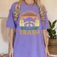 Vintage Raccoon Lovers Women's T-Shirt - Fun Graphic Tee Violet