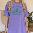 Vintage Raccoon & Opossum Women's Shirt - Support Wildlife Violet