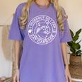 Workout Raccoon Tee | Women’s Comfort Colors | Fun Gym Gift Violet