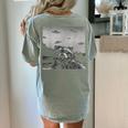 Alien UFO Raccoon Women's T-Shirt - Comfort Colors Back Print Bay
