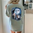 Animal Meme Women's T-Shirt - Moonlit Opossum & Raccoon Design Bay