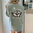 It's Called Trash Can Not Trash Cannot Funny Racoon Women's Comfort Colors T-Shirt Back Print Bay