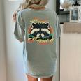 Live Fast Eat Trash Retro Trash Panda Raccoon Women's Comfort Colors T-Shirt Back Print Bay