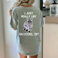 Raccoon Love T-Shirt - Women's Comfort Colors - Fun Back Print Bay