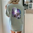 Raccoon Moonlight Women's T-Shirt - Cozy Back Print Unisex Style Bay