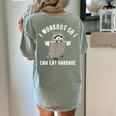 Raccoon Trash Panda Workout T-Shirt for Women | Back Print Bay