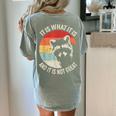 Raccoon Vintage Comfort Women's Tee - Fun Back Print Bay