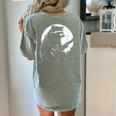 Racoon Playing Guitar With Moon Raccoon Meme Guitarist Women's Comfort Colors T-Shirt Back Print Bay