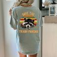 Save The Raccoons Women's Comfort T-Shirt - Fun Back Print Bay