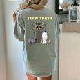 Team Trash Opossum Raccoon Rat Animals Garbage Gang Short Sleeve Women's Comfort Colors T-Shirt Back Print Bay