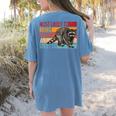 Adopt a Street Cat Tee | Funny Raccoon Lover's Women's Shirt Blue Jean
