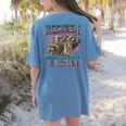Autism Awareness Raccoon T-Shirt | Women's Comfort Colors | Fun Back Print Blue Jean