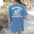Cowboy Raccoon Women's T-Shirt Back Print | Fun & Quirky Style Blue Jean