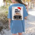 Dear Santa Raccoon Tee - Festive Humor Women's Comfort Shirt Blue Jean