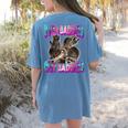 Even Baddies Get Saddies Raccoon Meme Women's Comfort Tee - Fun & Unique Blue Jean