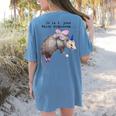 Fairy Godpossum Raccoon Tee | Women's Comfort Colors T-Shirt Blue Jean