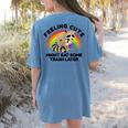 Pocket Raccoon Comfort Colors Women's T-Shirt - Cute Forest Critter Design Blue Jean
