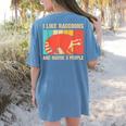 Raccoon Lover Introvert Unisex T-Shirt - Cozy Back Print Blue Jean