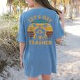 Raccoon Lovers | Fun Animal Print Women's T-Shirt | Comfy Small Size Blue Jean