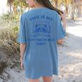Raccoon Meme Women's Comfort Colors T-Shirt - Sarcastic Lounge Essential Blue Jean