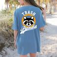 Raccoon Women's T-Shirt - Fun Back Print Tee Blue Jean